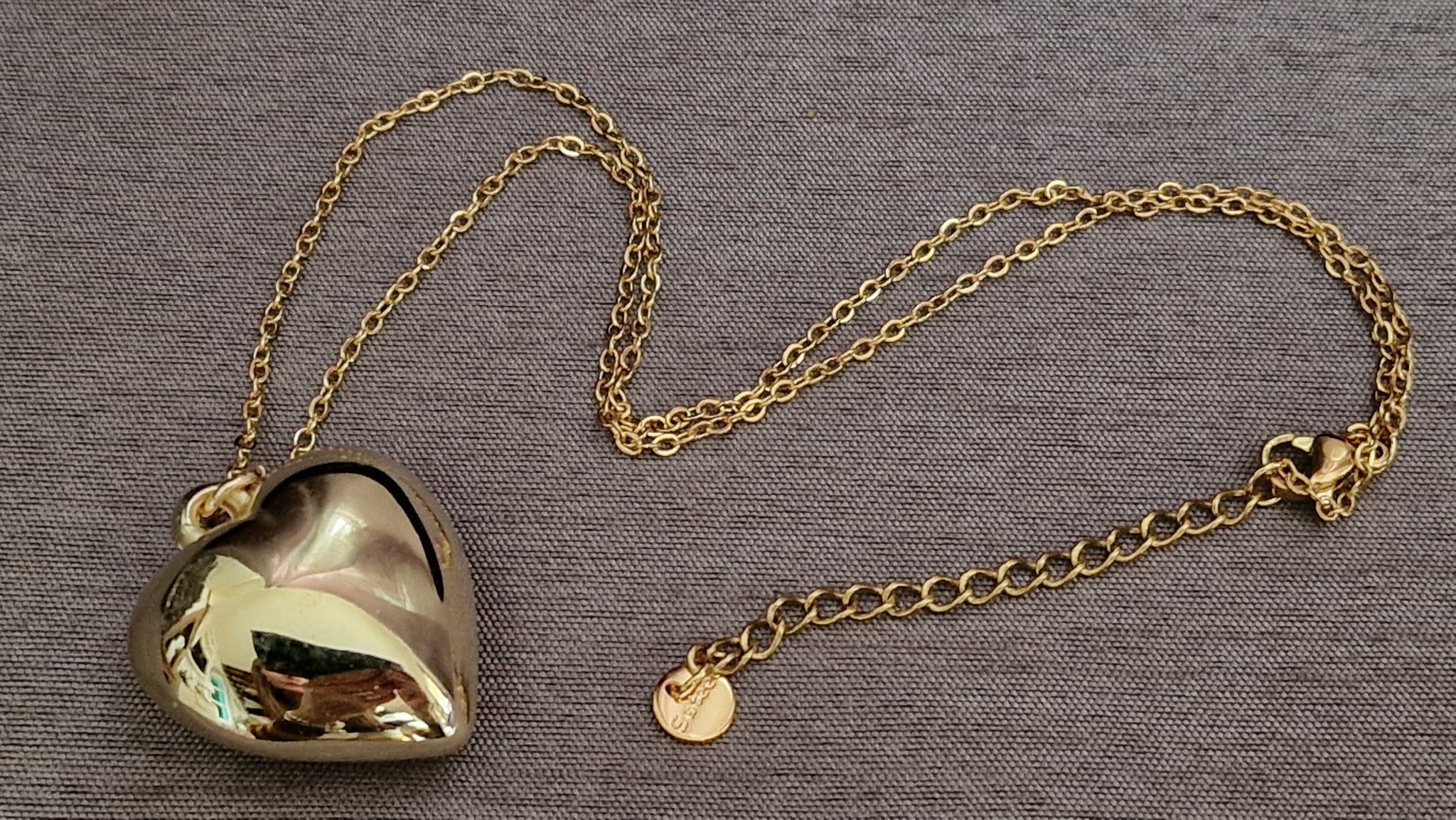 collana CUORE BOMBATO GOLD