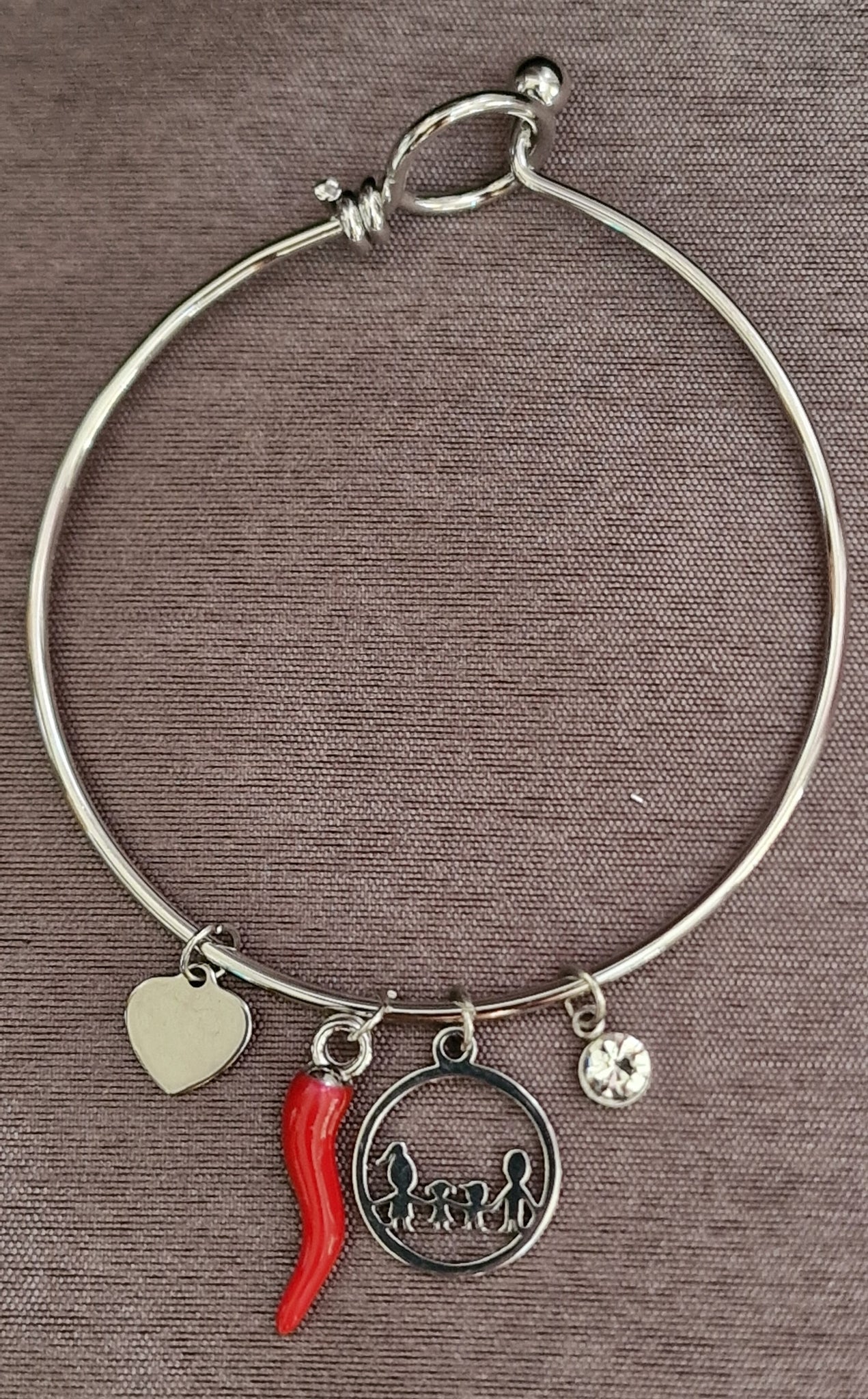 bracciali RIGIDI CON CHARM FAMIGLIA